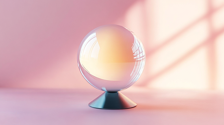 A crystal ball to represent predictions